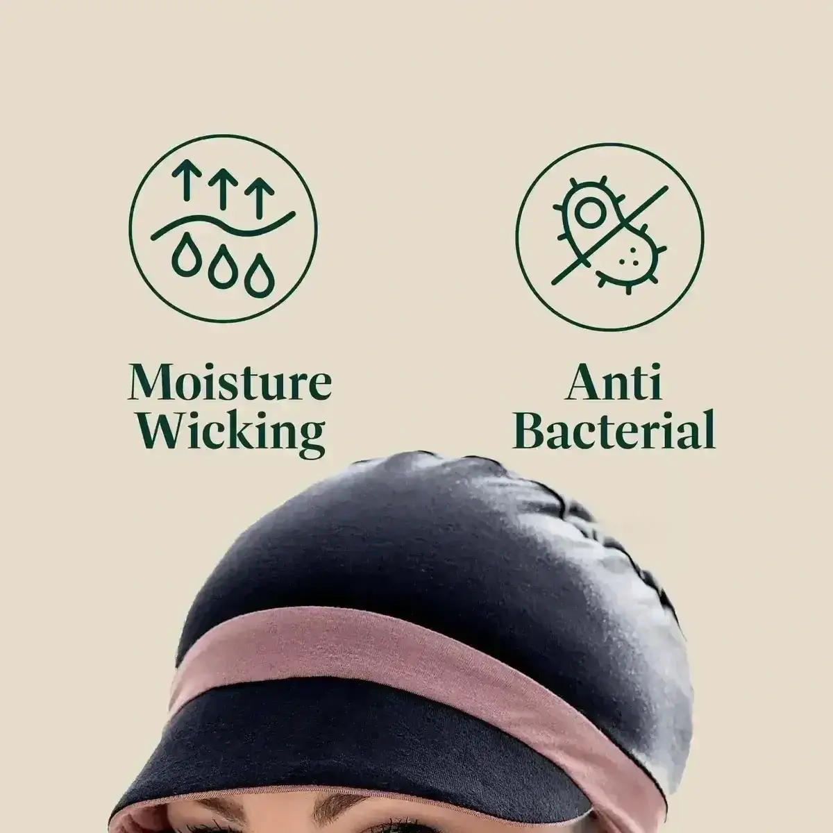 Katia Black & Lilac | Reversible Cap view 5
