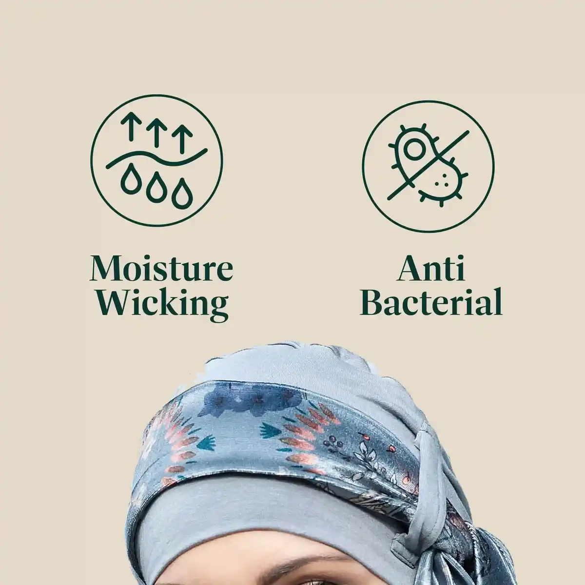 Yanna Grey Velvet Blu Fiori view 3