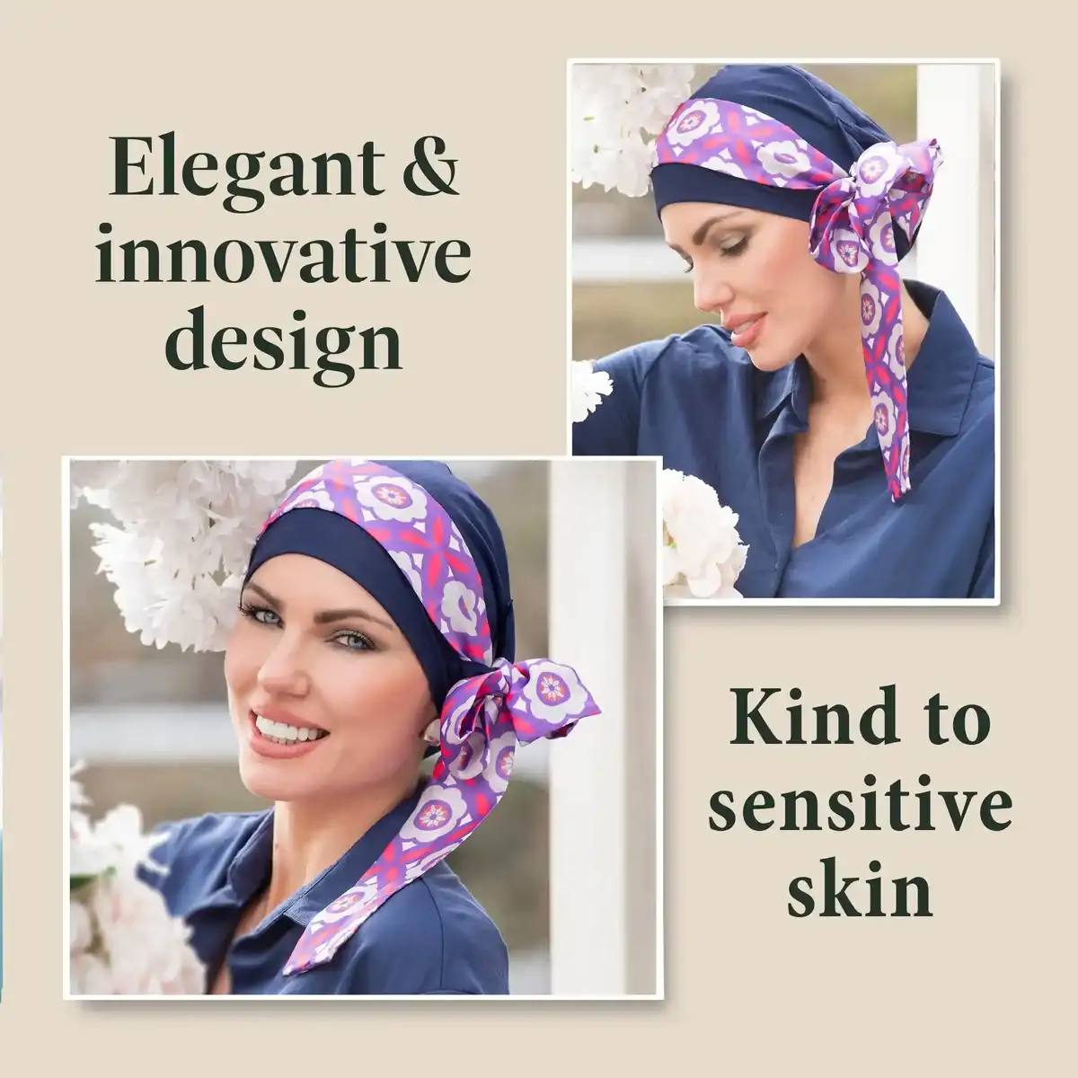 Yanna Navy Purple Rose view 3
